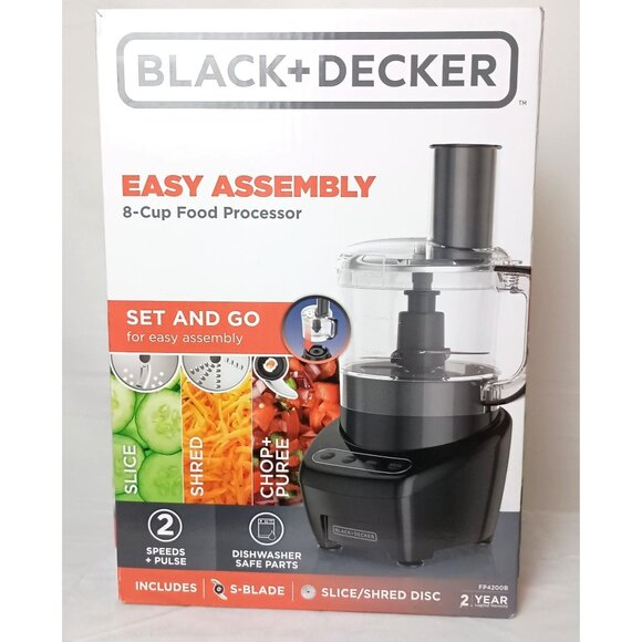 Black + Decker Kitchen Black Decker Easy Assembly 8cup Food